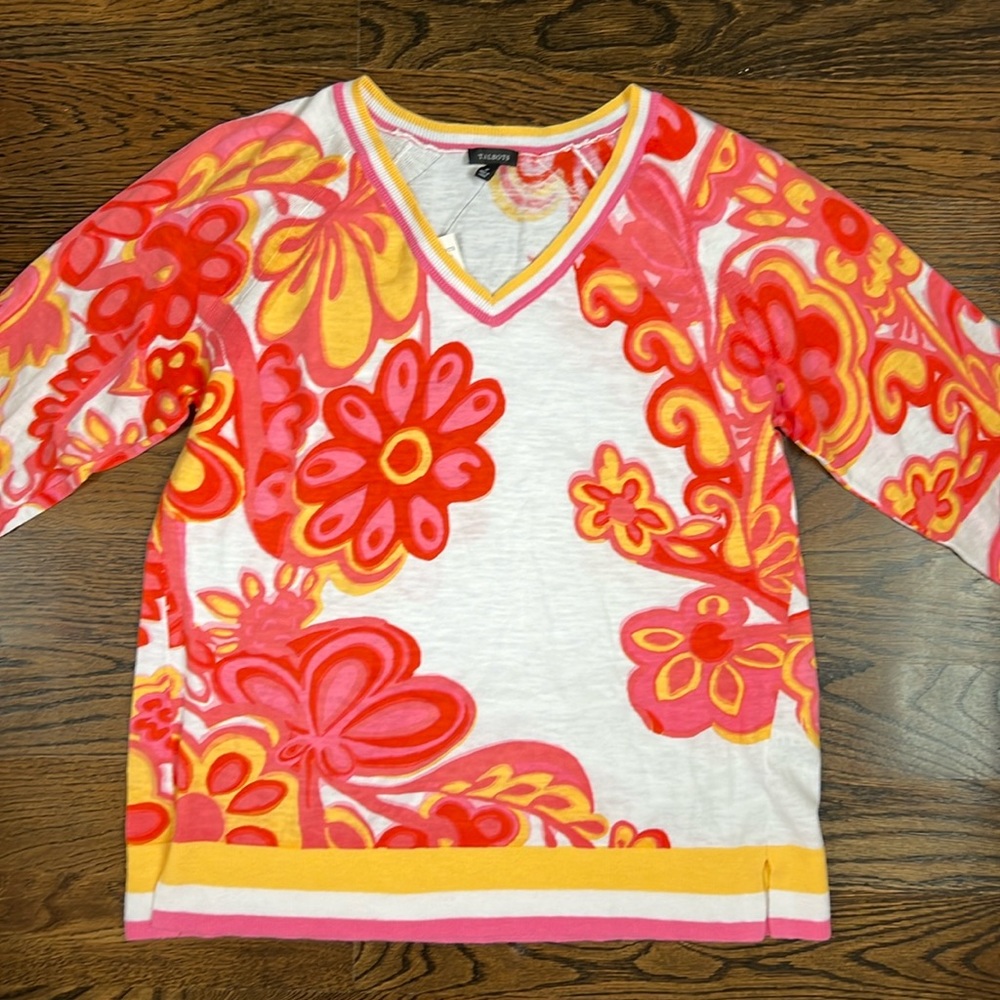 Talbots Cotton Sweater Size Medium NWT